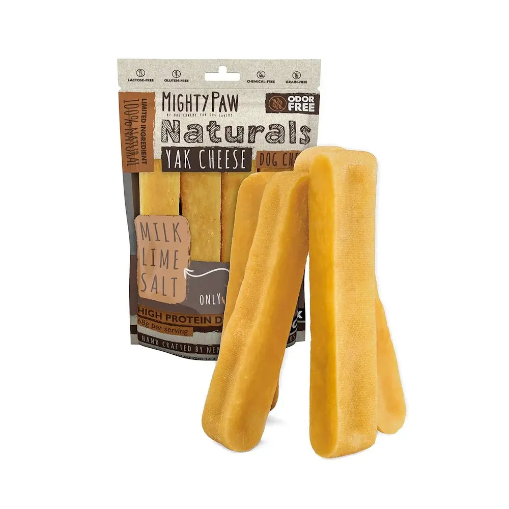 Mighty Paw Yak Cheese Dog Chews – Snack Natural que tu Perro No Podrá Soltar